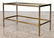 MID CENTURY MODERN BRASS & GLASS COFFEE TABLE