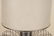 FRENCH CHROME MELON FORM LAMP FIBERGLASS SHADE - 3