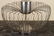 FRENCH CHROME MELON FORM LAMP FIBERGLASS SHADE - 4