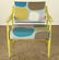 PAIR MODERN PAINTED OPEN ARM CHAIRS UPHOLSTERED - 3