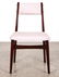 6 ITALIAN MAHOGANY DINING CHAIRS W/ ANGULAR FRAME - 3