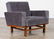 PAIR SLING BACK UPHOLSTERED ITALIAN LOUNGE CHAIRS - 2