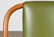 7 PIECE RATTAN SET LIME GREEN LEATHER C. 1950 - 9
