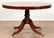 LATE 19TH C. ROUND FRENCH MAHOGANY DINING TABLE