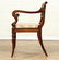 19TH C CONTINENTAL WALNUT OPEN ARMCHAIR - 3
