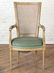 PAIR PAINTED FRENCH OPEN ARM CHAIRS C.1940 - 3