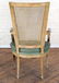 PAIR PAINTED FRENCH OPEN ARM CHAIRS C.1940 - 7