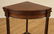 LATE 19TH C. MAHOGANY WALL MOUNTED CORNER CABINET - 5