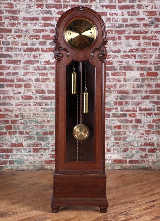 GERMAN GRANDFATHER CLOCK CIRCA 1920 (1 of 7)
