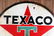 ROUND TEXACO DOUBLE SIDED PETROLIANA SIGN - 2