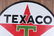 ROUND TEXACO DOUBLE SIDED PETROLIANA SIGN - 2