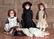 4 GERMAN BISQUE HEAD DOLLS