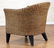 PAIR MODERN RATTAN CHAIRS WITH SHAPED BACKS - 3