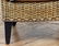 PAIR MODERN RATTAN CHAIRS WITH SHAPED BACKS - 5