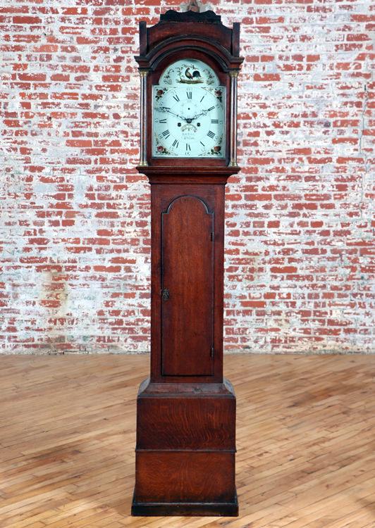 ENGLISH MAHOGANY GRANDFATHER CLOCK C.1880 (1 of 10)