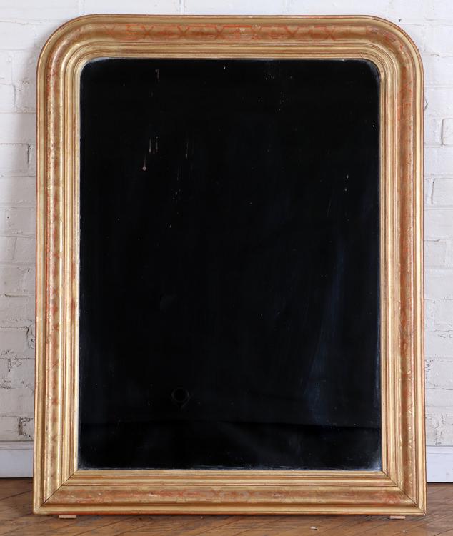 FRENCH GILT WOOD MIRROR LOUIS PHILIPPE STYLE 1870 (1 of 3)