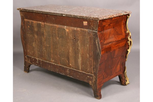 ANTIQUE FRENCH REGENCE BOMBE COMMODE 1770 - 10