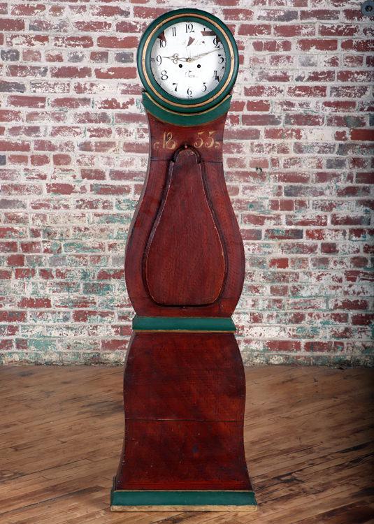 SWEDISH MORA SOLID PINE GRANDFATHER CLOCK C.1820 (1 of 11)