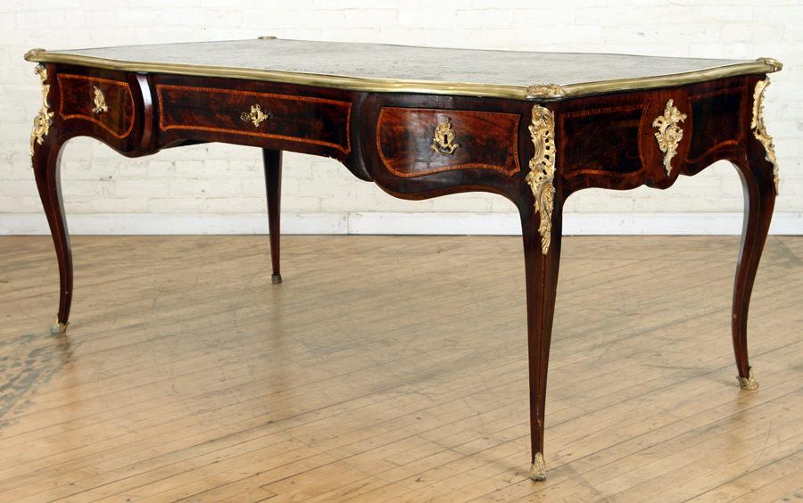 FRENCH BRONZE MOUNTED WRITING DESK C.1910 (1 of 7)