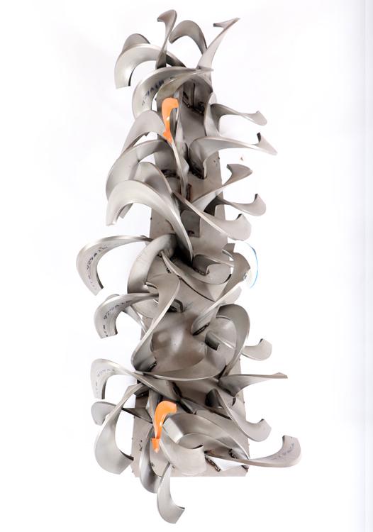 DAVID PHILLIPS SIGNED ABSTRACT HANGING SCULPTURE (1 of 7)