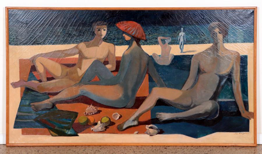J.L. HAYER OIL ON PAINTING SIGNED TITLED (1 of 8)