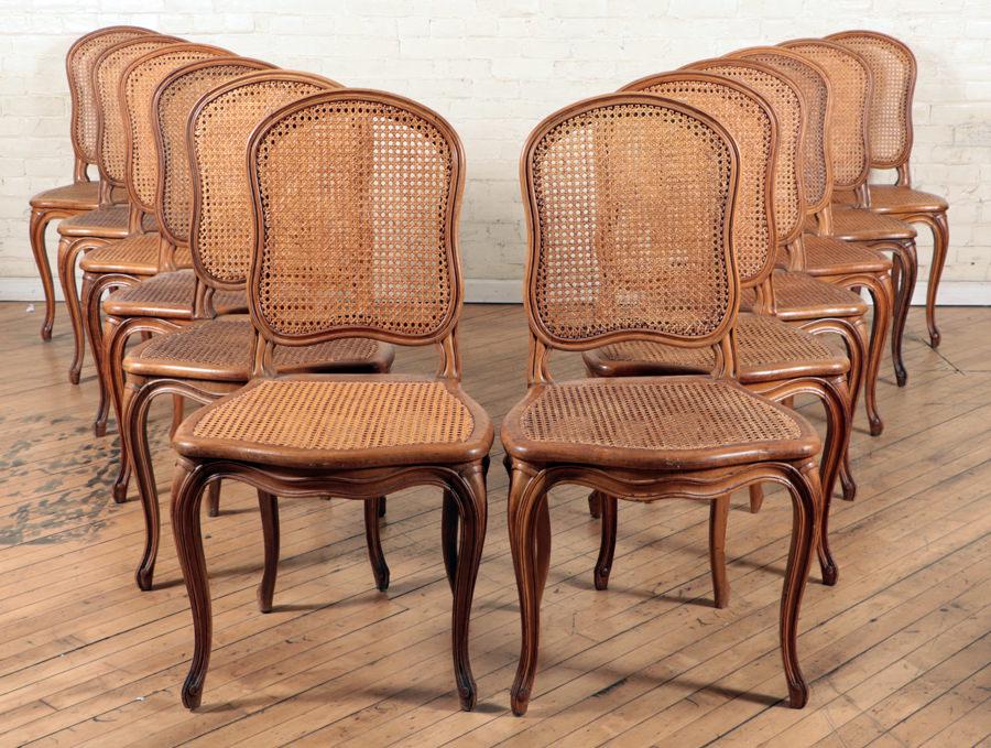 SET OF 12 FRENCH DINING CHAIRS CIRCA 1920 (1 of 6)