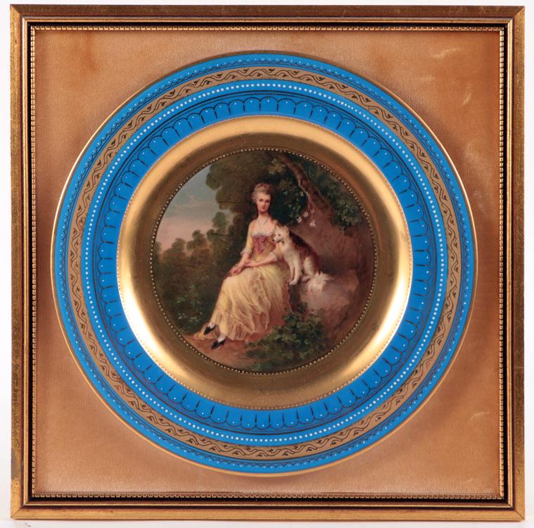 ROYAL VIENNA CABINET PLATE HAND PAINTED PORTRAIT (1 of 7)