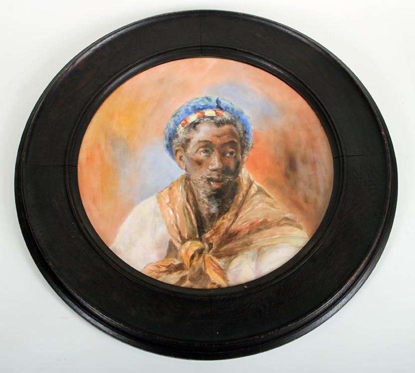 LIMOGES PORCELAIN CHARGER SIGNED ALICE B. GARLAND (1 of 5)