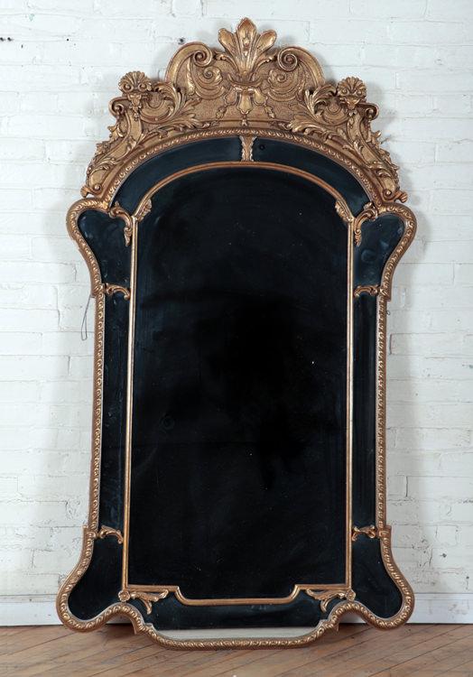 CARVED GILT WOOD MIRROR BY MIRROR FAIR NEW YORK (1 of 4)