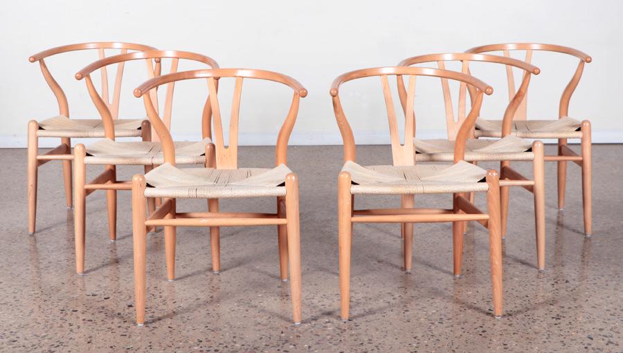 SET OF 6 DINING CHAIRS MANNER OF HANS WAGNER (1 of 7)