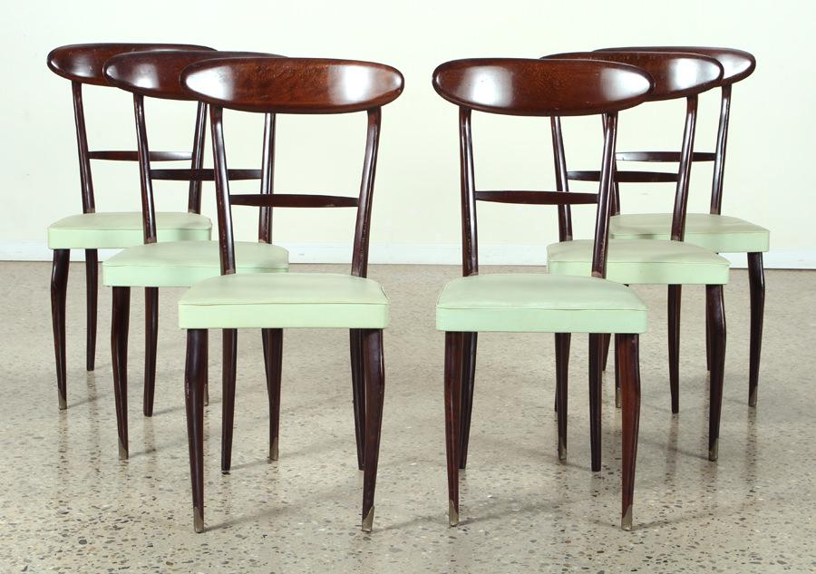 SET 6 ITALIAN DINING CHAIRS MANNER PARISI (1 of 5)
