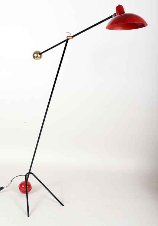 IRON BRASS FLOOR LAMP MANNER PIERRE GUARICHE (1 of 4)
