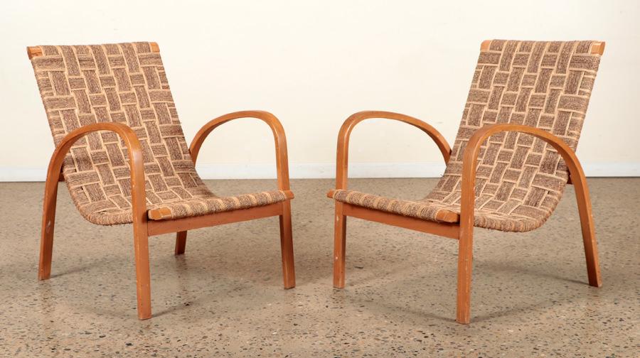 PAIR OF ITALIAN OPEN ARM CHAIRS C. 1960 (1 of 7)