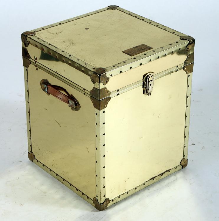 A BRASS TRUNK LABELED "RJR NABISCO" (1 of 4)