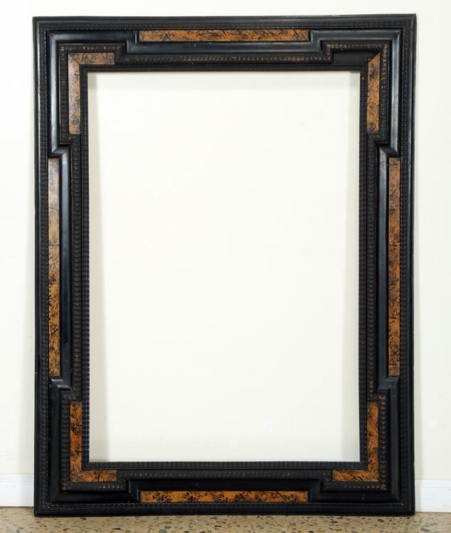 CONTINENTAL EBONIZED & BURL DUTCH STYLE FRAME (1 of 5)