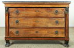 19TH C. FRENCH 3 DRAWER COMMODE