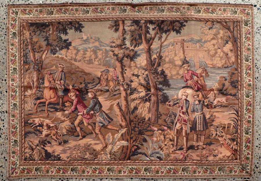 LARGE CONTINENTAL TAPESTRY WALL HANGING (1 of 6)