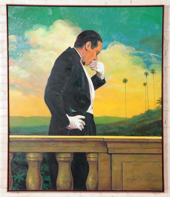 MARK STOCK "THE BUTLERS IN LOVE (#42)" PAINTING (1 of 7)