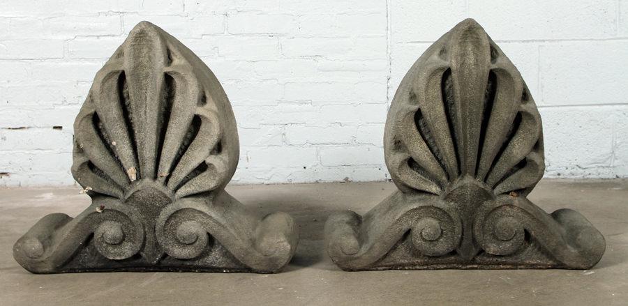 LARGE PAIR CAST STONE DECORATIONS FOR YOUR GARDEN (1 of 4)
