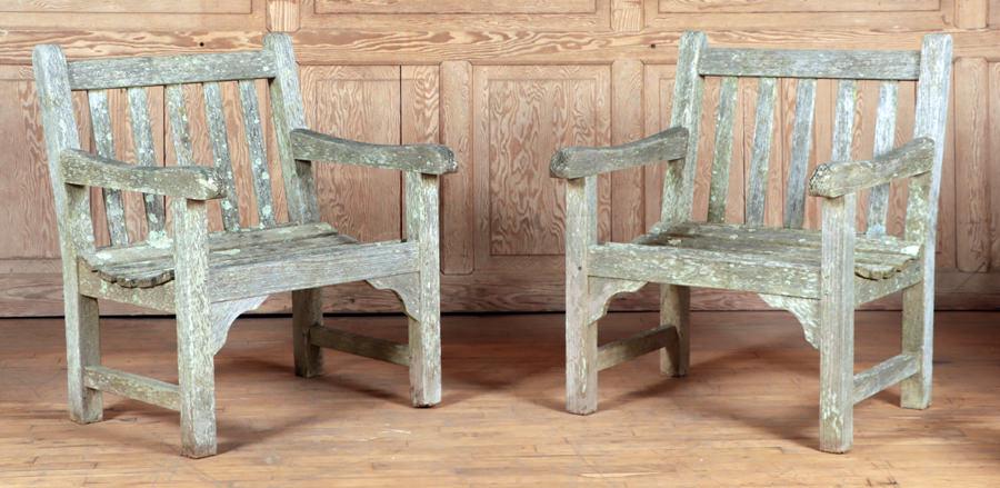 PAIR OF TEAK ARM CHAIRS BY SMITH & HAWKEN (1 of 8)