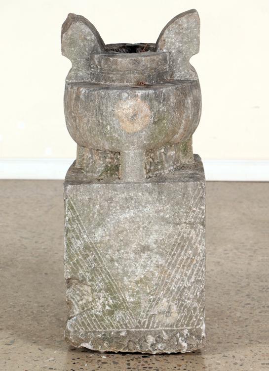 ART NOUVEAU CARVED STONE GARDEN SCULPTURE (1 of 5)