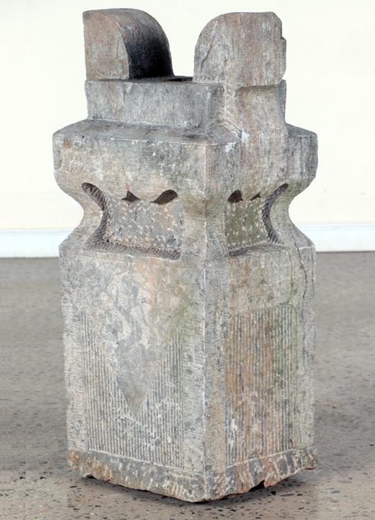 ART NOUVEAU CARVED STONE GARDEN SCULPTURE (1 of 5)