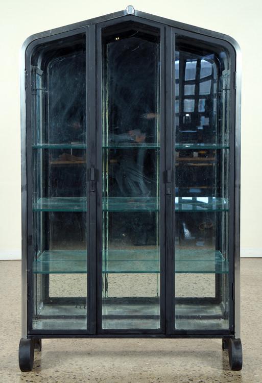 ART DECO STYLE IRON AND CHROME VITRINE (1 of 6)