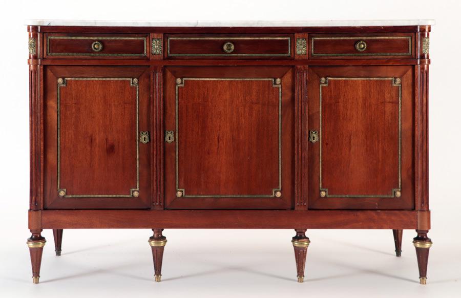 FRENCH MAHOGANY DIRECTOIRE STYLE SIDEBOARD C.1950 (1 of 8)