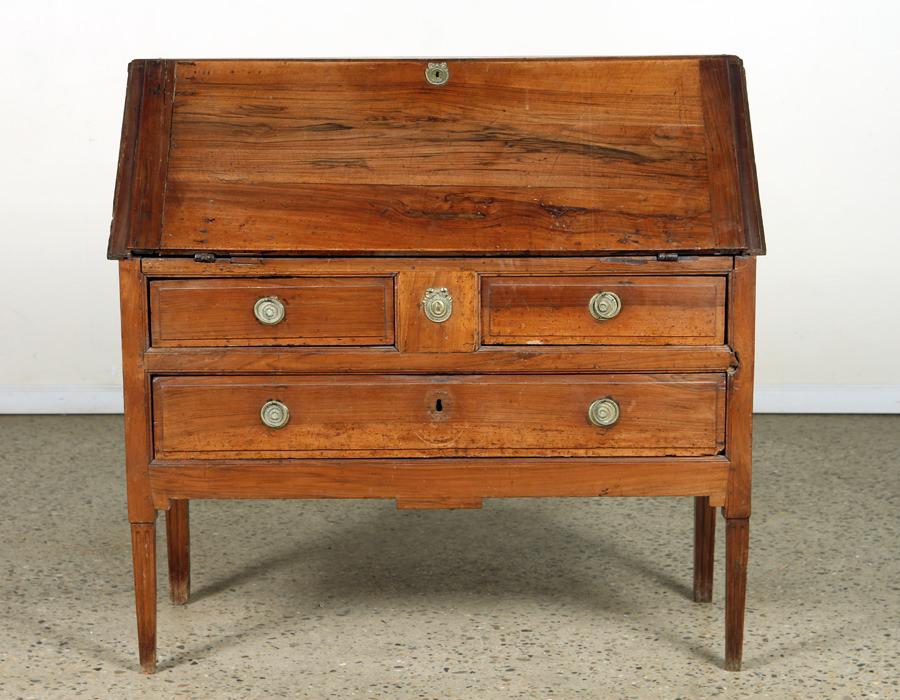 FRENCH WALNUT 19TH CENTURY SLANT FRONT DESK (1 of 7)