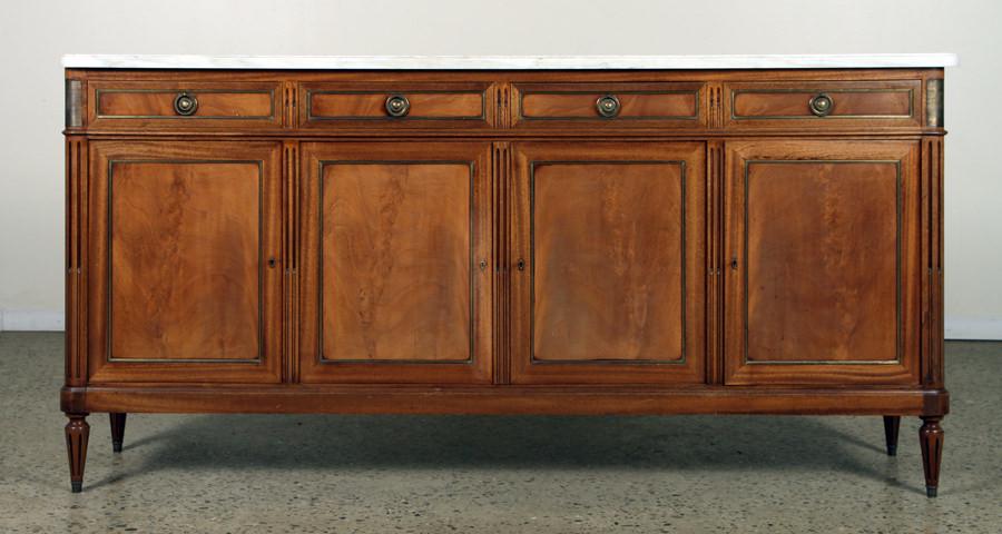 FRENCH MAHOGANY LOUIS XVI STYLE SIDEBOARD C. 1940 (1 of 5)