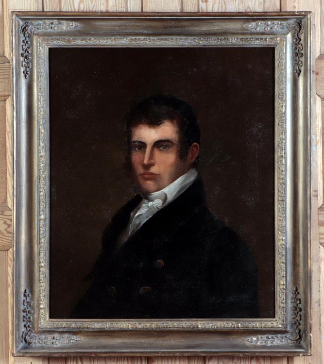 19TH C. PORTRAIT PAINTING GENTLEMAN OIL ON CANVAS (1 of 6)