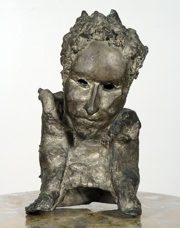 MODERNIST STYLE BRONZE BUST OF A MAN (1 of 6)