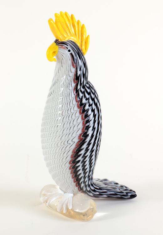 ITALIAN MURANO GLASS BIRD SCULPTURE (1 of 6)