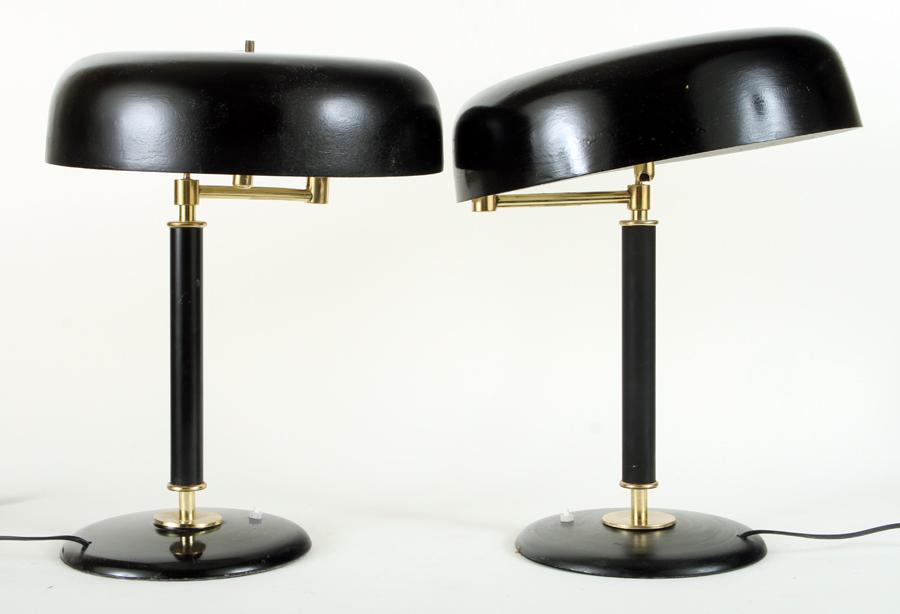 PAIR BAUHAUS STYLE DESK LAMPS CIRCA 1960 (1 of 5)